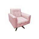 Ver imagem 1 de Poltrona Decorativa Anna Suede Rosa