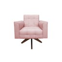 Ver imagem 2 de Poltrona Decorativa Anna Suede Rosa
