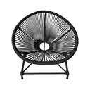 Ver imagem 2 de Cadeira Acapulco Jardim em Corda Naútica Base Alumínio - Preta