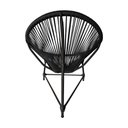 Ver imagem 3 de Cadeira Acapulco Jardim em Corda Naútica Base Alumínio - Preta