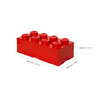 LEGO BLOCO ORGANIZADOR 8 PINOS SEM GAVETA VERMELHO - 8