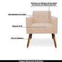 Ver imagem 6 de Kit 2 Poltronas Decorativas Pés Palito Karen Linho Bege