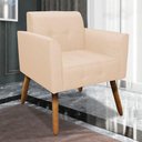 Ver mais imagens de Kit 2 Poltronas Decorativas Pés Palito Karen Linho Bege