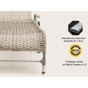 Ver imagem 5 de 2 Espreguiçadeiras Catar + Mesa Centro em Alumínio - Mármore