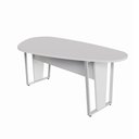 Ver imagem 2 de Mesa para Reunião Orgânica sem Gavetas MDP 183cm Cinza F5 Office