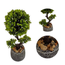 Ver imagem 3 de Vaso Bonsai com Árvore Artificial Realista Decorativo Resina