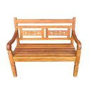 Ver imagem 2 de Banco namoradeira poltrona Banqueta De Jardim sala 2 Lugares Madeira Demolição - ENCOSTO FLORES