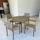 Ver imagem 5 de Mesa Verona Fendi Redonda Alumínio 1,00m Jardim Piscina Jantar Nossa Kasa