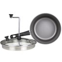 Ver imagem 2 de Pipoqueira Antiaderente Preta com Tampa de Vidro Dona Chefa