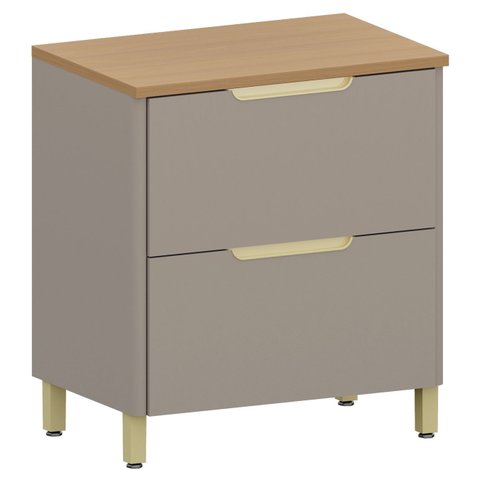 Balcão de Cozinha com Tampo 80cm 1 Porta Marina Cinammon L01 - Mpozenato