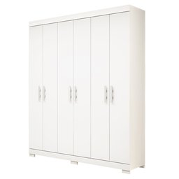 Guarda Roupa Solteiro 100% MDF 6 Portas Lana Branco - ACP MÓVEIS - 2