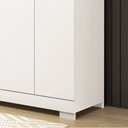 Ver imagem 4 de Guarda Roupa Solteiro 100% MDF 6 Portas Lana Branco - ACP MÓVEIS