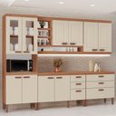 Ver imagem 1 de Cozinha Modulada Completa Ester New 100% Mdf Tuboarte 10 Portas e 6 Gavetas