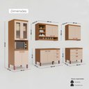 Ver imagem 5 de Cozinha Modulada Completa Móveis Home 100% MDF 10 Portas e 6 Gavetas