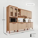 Ver imagem 4 de Cozinha Modulada Completa Móveis Home 100% MDF 10 Portas e 6 Gavetas