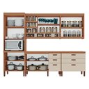 Ver imagem 2 de Cozinha Modulada Completa Ester New 100% Mdf Tuboarte 10 Portas e 6 Gavetas