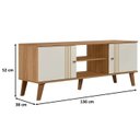 Ver imagem 2 de Rack Bancada para TV até 65 Polegadas 1,36 cm - Nature Off White
