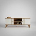Ver imagem 1 de Rack Bancada para TV até 65 Polegadas 1,36 cm - Nature Off White