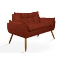 Ver imagem 5 de Kit 02 Poltronas + Namoradeira + Puff Opala Balaqui Decor Terracota