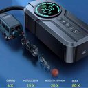 Ver imagem 6 de Bomba de Ar Portátil Inteligente Recarregável Automatico Digital, Calibrador Compressor de Ar de Enc