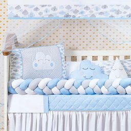 Kit Mini Berço 10 Peças - Algodão Estampado e Poliéster - 1