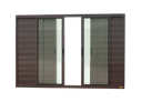 Ver imagem 1 de Veneziana Alumínio Confort 6F.120 x 200 V.Liso Marrom Corten Brimak