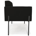 Ver imagem 5 de Poltrona para Sala Pé Metal Preto Kit 2 Ana Suede Preto - Ibiza