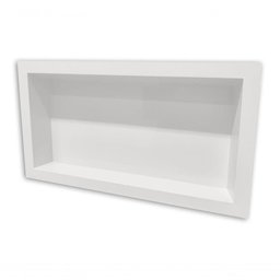 Nicho para Banheiro e Cozinha Parede Embutir 30x60 Liso Branco - 3
