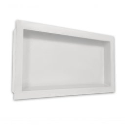 Nicho para Banheiro e Cozinha Parede Embutir 30x60 Liso Branco - 1