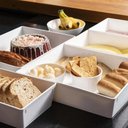 Ver imagem 6 de 24 Travessas Tigelas Grandes de Plástico 4,8l para Buffet Restaurante Servir Uno Coza