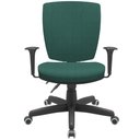 Ver imagem 6 de Kit 03 Cadeiras de Escritório Diretor Office Giratória Preto Alta Flexi P03 Poliéster Verde - Lyam L