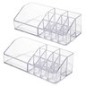 Kit 2 Organizadores de Maquiagem Pincel Esmalte Batom Bancada Porta Makes Cristal Dello - 1