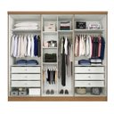 Ver imagem 2 de Guarda Roupa Casal 6 Portas 6 Gavetas Kratos Espresso Móveis