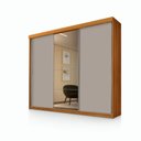 Ver imagem 6 de Roupeiro Casal Imola 3 Portas de Correr 5 Gavetas Freijó-mani 100% Mdf com Trilhos em Alumínio