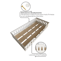Cama Infantil Montessoriana Solteiro Cori Yescasa - 5