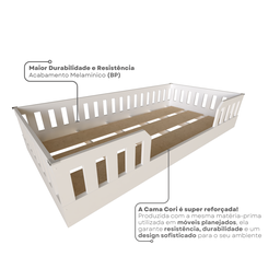 Cama Infantil Montessoriana Solteiro Cori Yescasa - 9