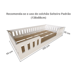 Cama Infantil Montessoriana Solteiro Cori Yescasa - 12