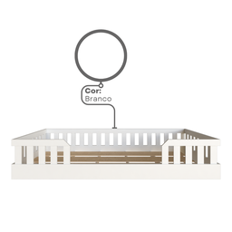 Cama Infantil Montessoriana Solteiro Cori Yescasa - 6