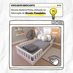 Cama Infantil Montessoriana Solteiro Cori Yescasa - 8