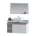 Ver imagem 2 de Conjunto para Banheiro Gabinete com Cuba e Espelheira 80cm Diamante