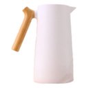 Ver imagem 1 de Jarra Garrafa Térmica Alça Curvada 1000ml Café - Branco