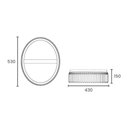Ver imagem 2 de Plafon Taschibra Cassandra Led Bivolt Dourado 2700k Luz Amarela 15051100