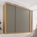 Ver imagem 1 de Guarda-Roupa Casal 3 Portas 4 Gavetas Costa Rica Marrom/Jequitibá/Granizo