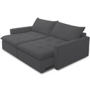 Ver imagem 6 de Sofá Cama Retrátil Reclinável para Sala de Estar 208cm Lari F04 Bouclê Grafite - Lyam Decor
