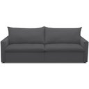 Ver imagem 3 de Sofá Cama Retrátil Reclinável para Sala de Estar 208cm Lari F04 Bouclê Grafite - Lyam Decor