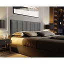 Ver imagem 7 de Conjunto Quarto 2 Mesas de Cabeceira Verona com Painel de Cabeceira de Cama Queen 1,60cm:cinza