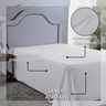 Roupa de Cama Casal 400 Fios sem Elástico Hotel Pousada Macio Acetinado:branco - 3