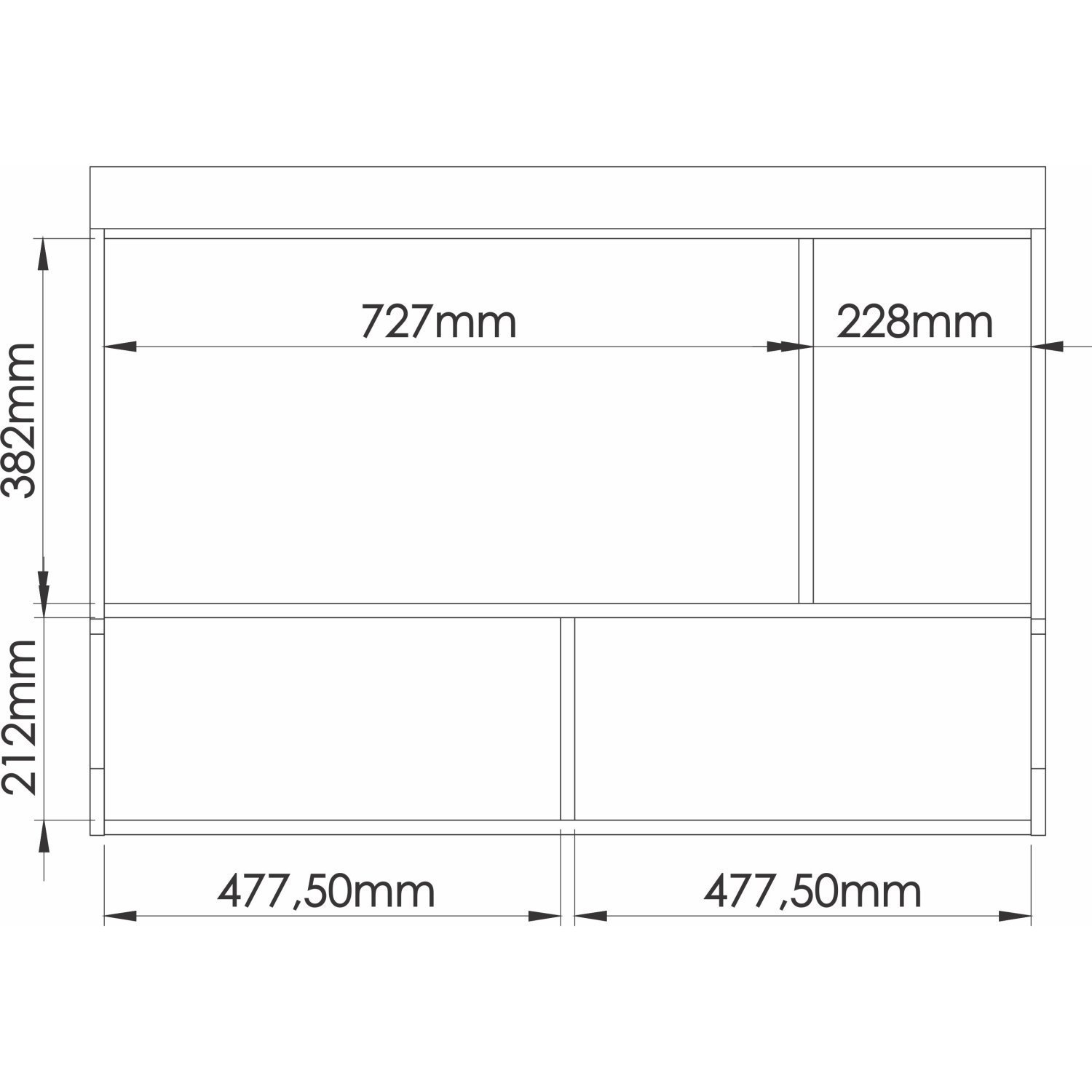 Armário Aéreo Ponte Modulado 1 Porta 1 Nicho Infinity  - 5