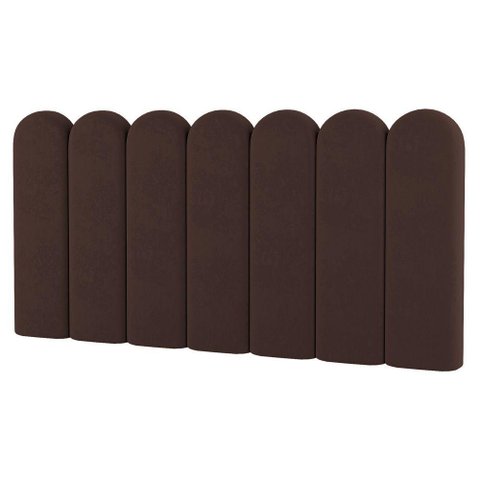 Painel Cabeceira Cama Box Casal King Size Lana 195cm Linho Marrom - Desk Design