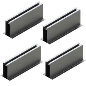 Estrutura Suporte Mini Trilho Fixador Placa Painel Solar Alumínio e Inox Telha Metálica | Perfil Mas